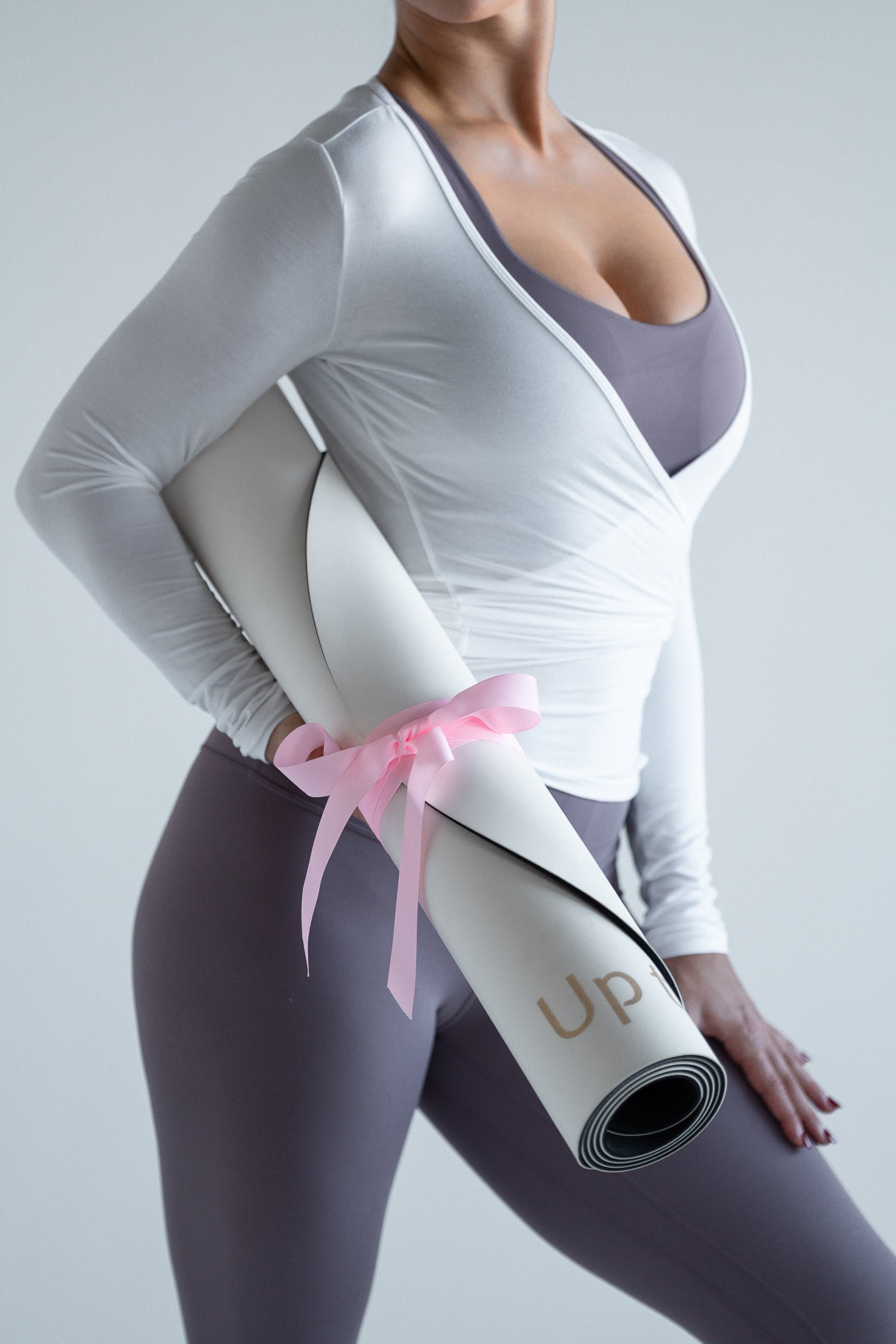 Ballet Wrap Top in White